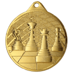 Medal szachy stalowy 50mm