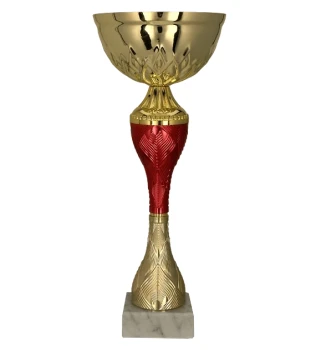 Puchar dla dzieci trofeum - nagroda w kolorze złoto-czerwonym