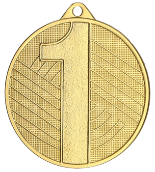 Medal za 1 2 3 miejsce stalowy 45mm