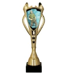Puchar dla dzieci trofeum - nagroda w kolorze złotym - WĘDKARZ