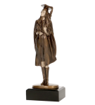 Szkolnictwo Statuetka odlewana - absolwentka