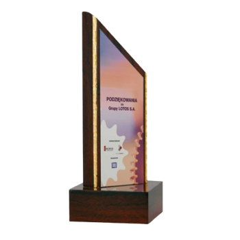 Trofeum z tworzywa sztucznego z nadrukiem kolorowym