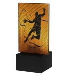 Statuetka piłka ręczna Mini-Line Amber