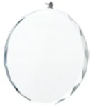 Medal przeźroczysty szklany z etui 80mm