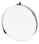 Medal przeźroczysty szklany z etui 70mm