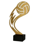 Siatkówka Trofeum metalowe z marmurową podstawą - piłka