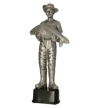 Wędkarstwo Statuetka odlewana - Wędkarz