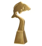 Wędkarstwo Statuetka odlewana - Złota linia Karp