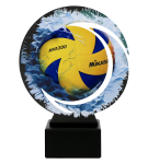 Trofeum metalowe z marmurową podstawą - Siatkówka