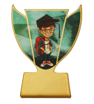 Pasowanie na ucznia Trofeum metalowe dla Chłopca - Szkoła