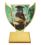 Pasowanie na ucznia Trofeum metalowe - Szkoła