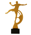 Piłka ręczna Trofeum metalowe z marmurową podstawą
