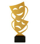 Metalowa statuetka - Teatr