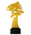 Metalowa statuetka - Wędkarstwo