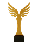 Metalowa statuetka — Skrzydła 