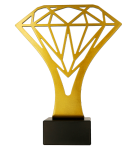 Metalowa statuetka - Diament