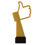 Metalowa statuetka - Kciuk w góre