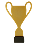 Metalowa statuetka — Puchar