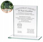 Prezent na Urodziny 18 30 40 50 Personalizowana Statuetka Szklana  z Grawerem 