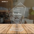 Prezent na Chrzest Dziecka Pamiątka Chrztu Świętego Statuetka z Grawerem C1