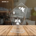 Prezent na Chrzest Dziecka Pamiątka Chrztu Świętego Statuetka z Grawerem C5