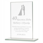 Prezent na Rocznice Ślubu dla rodziców - Grawer na Statuetce