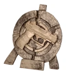 Strzelectwo Statuetka odlewana - pistolet