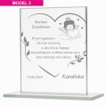 Podziękowania Na Chrzest dla Chrzestnych i Dziadków Statuetka z Grawerem 3