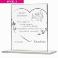 Podziękowania Na Chrzest dla Chrzestnych i Dziadków Statuetka z Grawerem 8