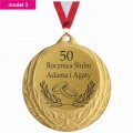 Prezent Upominek na Rocznicę Ślubu Związku Złoty Medal z Grawerem 2