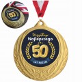 Prezent Upominek na Rocznicę Ślubu Związku Złoty Medal z Nadrukiem main