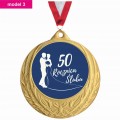 Prezent Upominek na Rocznicę Ślubu Związku Złoty Medal z Nadrukiem 3