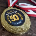 Prezent Upominek na Rocznicę Ślubu Związku Złoty Medal z Nadrukiem PODGLĄD