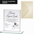 Prezent Pamiątka Komunii Świętej dla dziecka Szklana Statuetka z Grawerem  PODGLĄD