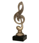 Muzyka Statuetka odlewana - nuta