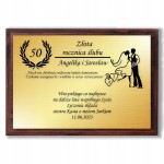 PREZENT NA 20 25 30 40 50 ROCZNICĘ ŚLUBU - Dyplom z życzeniami