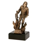 Strażactwo Statuetka odlewana - strażak