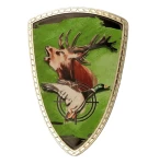 Tarcza plastikowa złota z nadrukiem - MYŚLISTWO