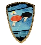 Tarcza plastikowa złota z nadrukiem - TENIS STOŁOWY