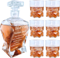 Karafka do Whisky z Grawerem ze 6 Szklankami Magiczny Prezent Ślubny Wesele 2