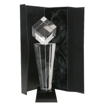 Trofeum szklane z etui
