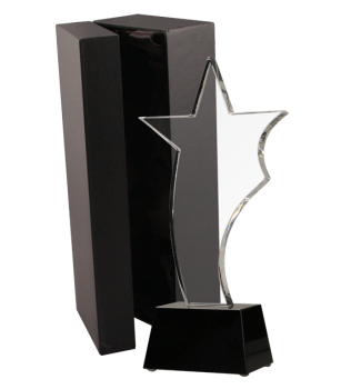 Trofeum szklane z etui