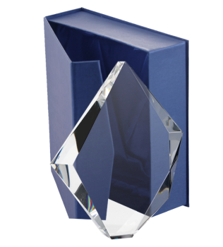 Trofeum szklane z etui