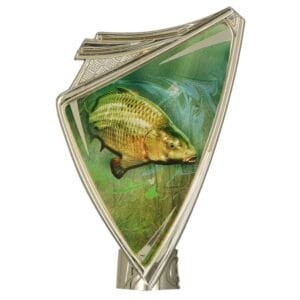 Herb plastikowy złoty z nadrukiem - WĘDKARSTWO - KARP