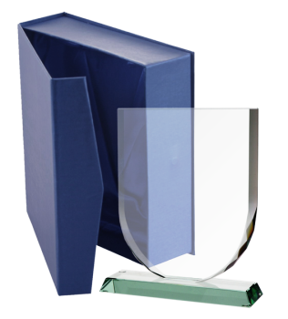 Statuetka szklana z etui