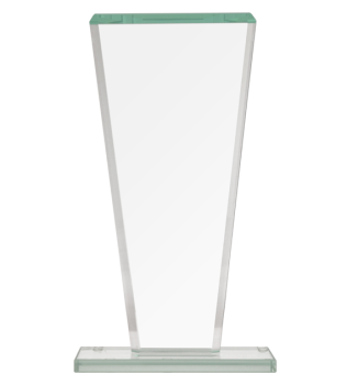 Trofeum szklane grawerowane