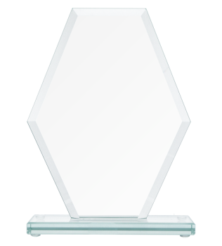 Trofeum szklane grawerowane