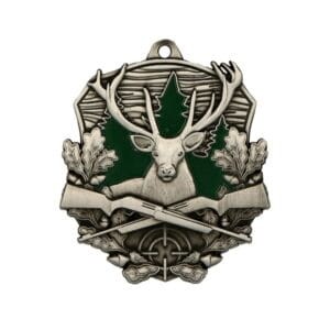 Medal srebrny - myślistwo - jeleń - miejsce na tabliczkę 50mmx50mm