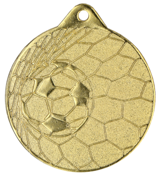 Medal złoty- piłka nożna - medal stalowy