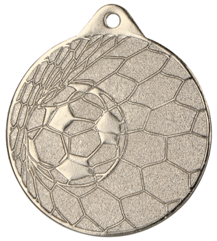 Medal srebrny- piłka nożna - medal stalowy
